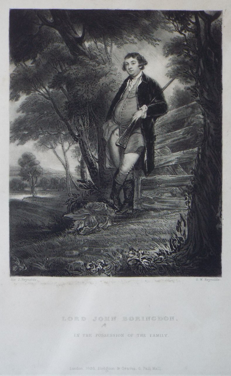 Mezzotint - Lord Boringdon. In the possession of the family. - Reynolds